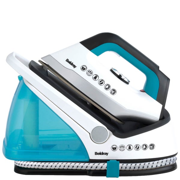 Beldray BEL0434V2 2400W Steam Surge Pro White Blue Homeware Zavvi UK