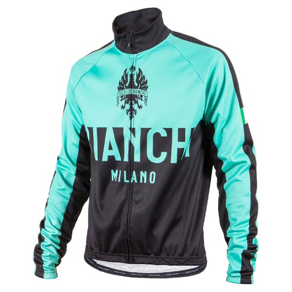Bianchi Zanica Jacket Black Green ProBikeKit UK