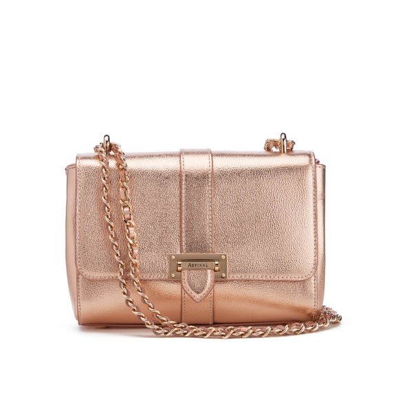 Aspinal of London Women's Lottie Bag - Rose Gold - Free UK Delivery ...