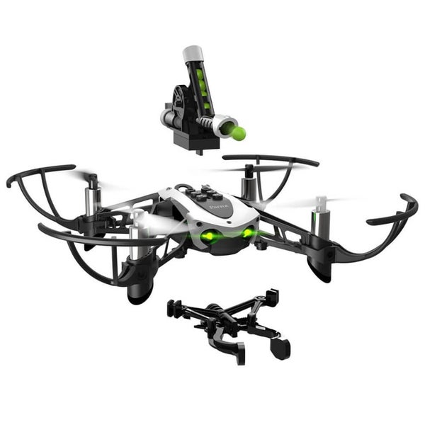 Parrot Mambo Quadcopter Mini Drone with Cannon Shooting Grabber - Zavvi US