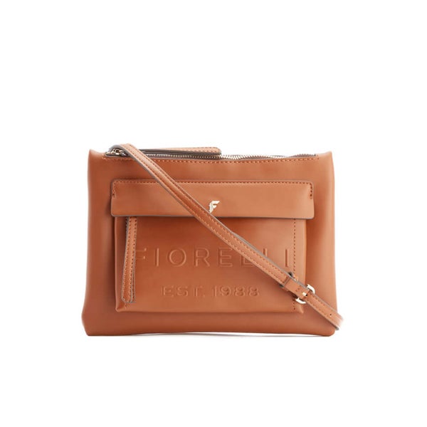 Fiorelli Women's Alexa Cross-Body Bag Brown new Tan Deboss £39.99 