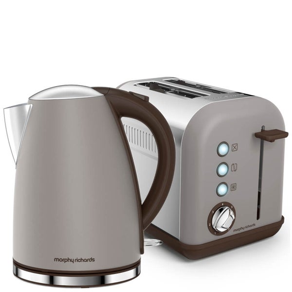 Morphy Richards Accents Kettle and Toaster Bundle Pebble IWOOT UK