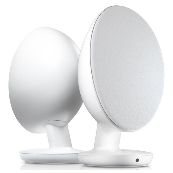 KEF EGG Bluetooth Stereo Speakers - White Electronics - Zavvi UK