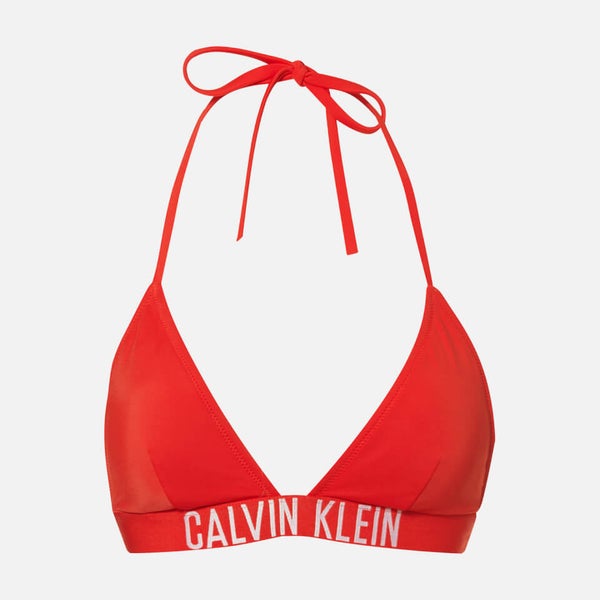 Calvin Klein Women's Triangle Bikini Top - Fiery Red | TheHut.com