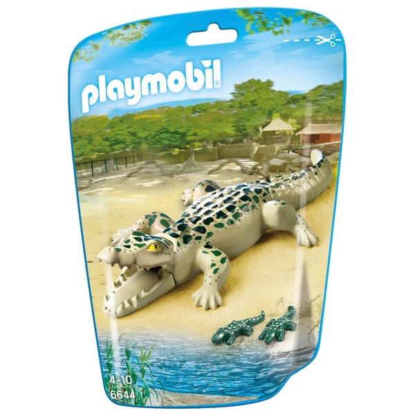 Playmobil alligator with clearance babies