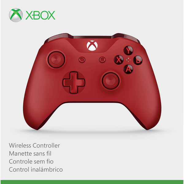 Red and blue xbox one sales controller