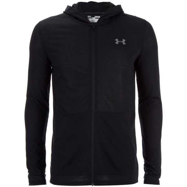 Under armour men's threadborne siro hooded long sleeve shirt hot sale