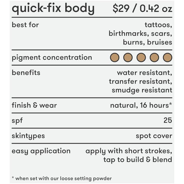 Dermablend Quick Fix Body Full Coverage Foundation Stick (Various Shades) 3