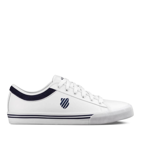 K Swiss Men s Bridgeport II Trainers White Navy Mens Footwear Zavvi UK