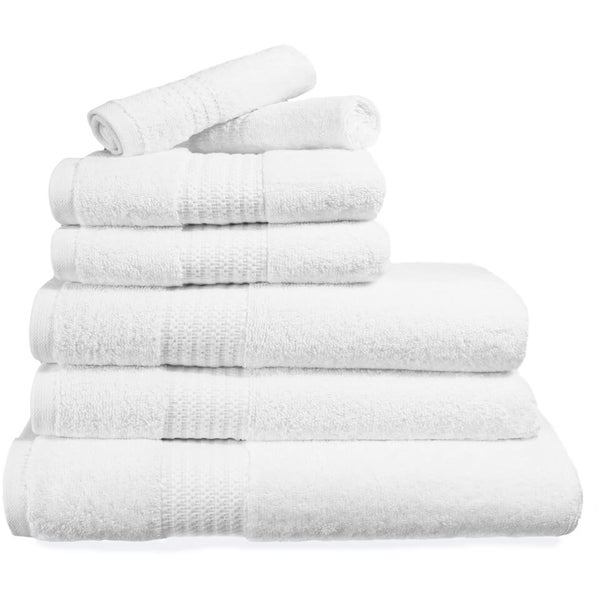 Restmor 100 Egyptian Cotton 7 Piece Supreme Towel Bale Set (500gsm) White IWOOT UK