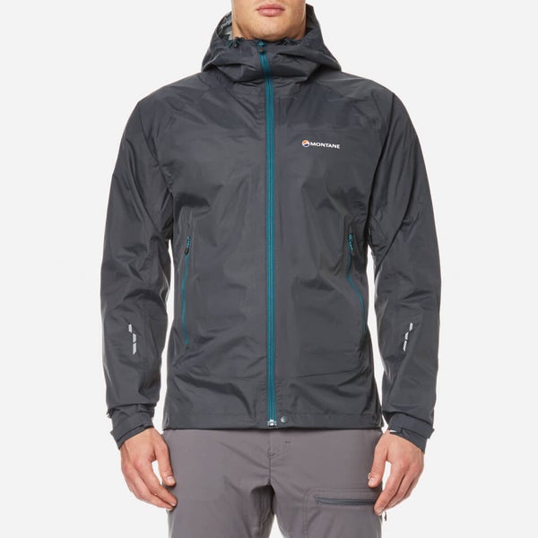 Montane Men s Atomic Rain Shell Jacket Shadow Zanskar Blue TheHut