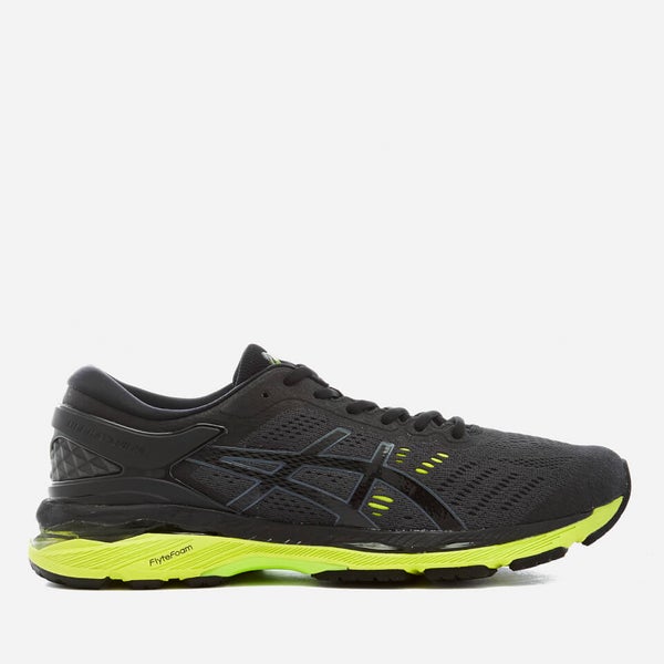 Asics Running Men s Gel Kayano 24 Trainers Black Green Gecko