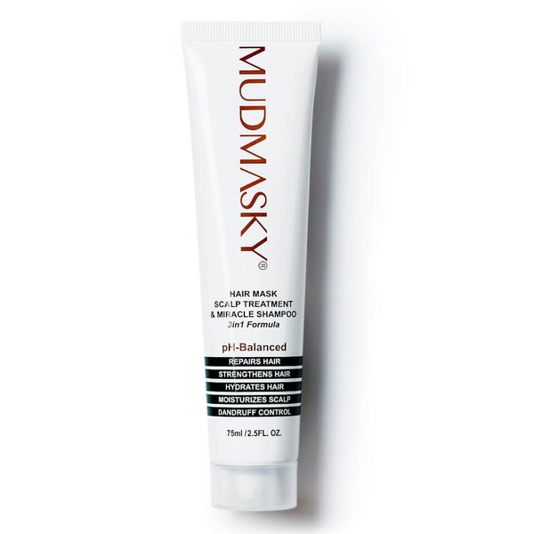 MUDMASKY Hair Mask, Scalp Treatment & Miracle Shampoo GLOSSYBOX