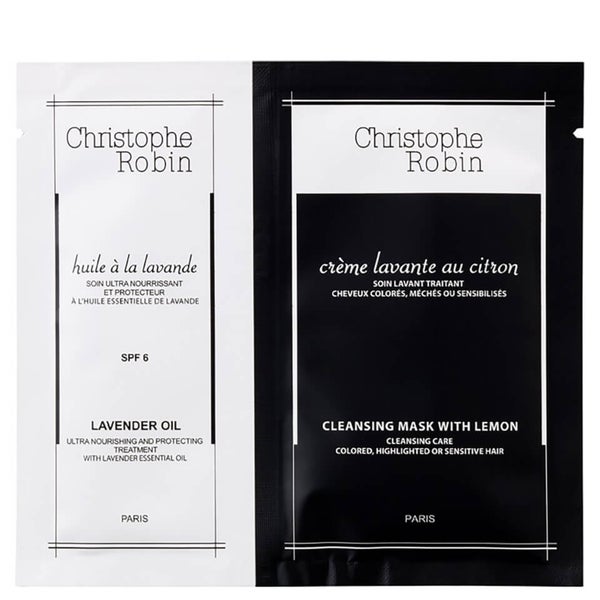 Christophe Robin Moisturising Lavender Hair Oil and Lemon Cleansing
