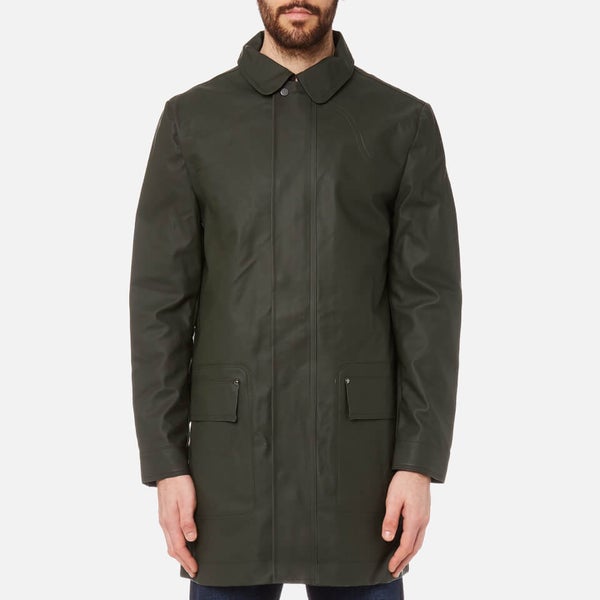 Hunter Men s Original Rubberised Raincoat Dark Olive TheHut