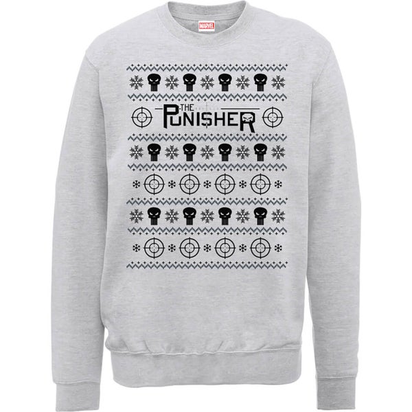 The Punisher Grey Christmas Sweater 
