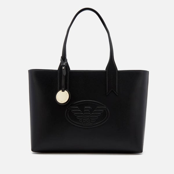 トートバッグ EMPORIO ARMANI Woman Tote bags Black EW000361AF12762 UC001 Emporio Armani logo-print Tote Bag | Black | FARFETCH