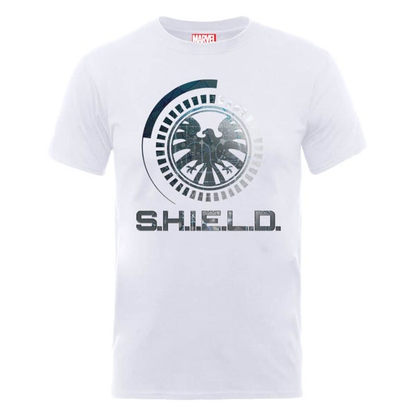 Marvel Avengers Assemble Shield Badge T Shirt White Clothing