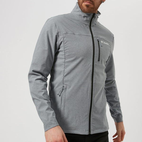 Columbia Men s Heather Canyon Hoodless Jacket Grey Ash