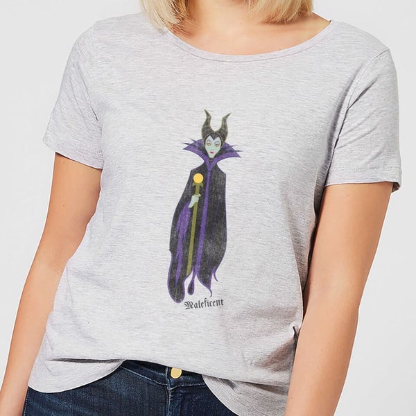 Disney Sleeping Beauty Maleficent Classic Women’s T-Shirt – Grey