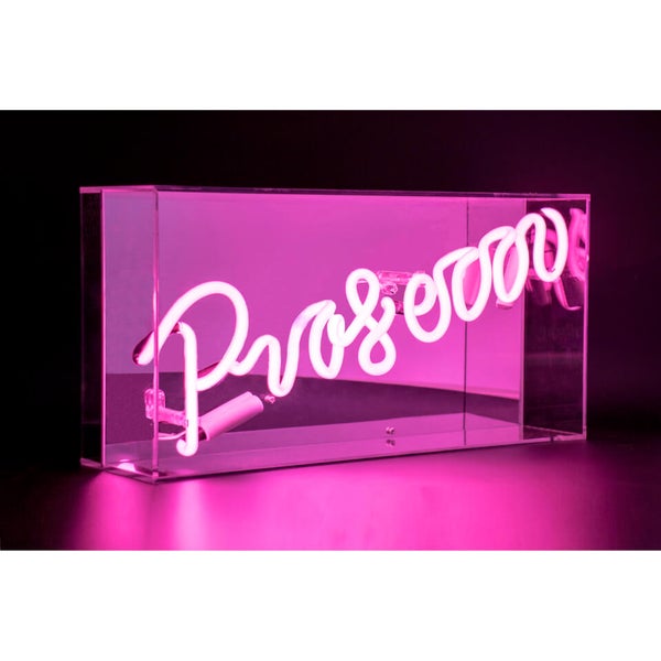 Acrylic Box Neon Prosecco - Pink - IWOOT UK