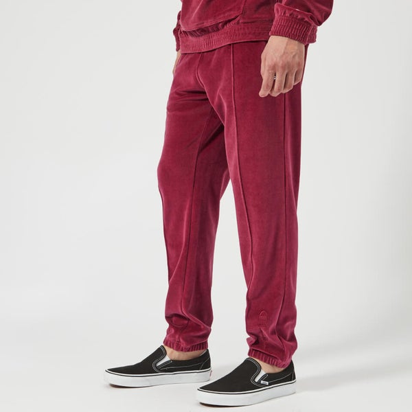 Champion Men s Velour Track Pants Burgundy TheHut
