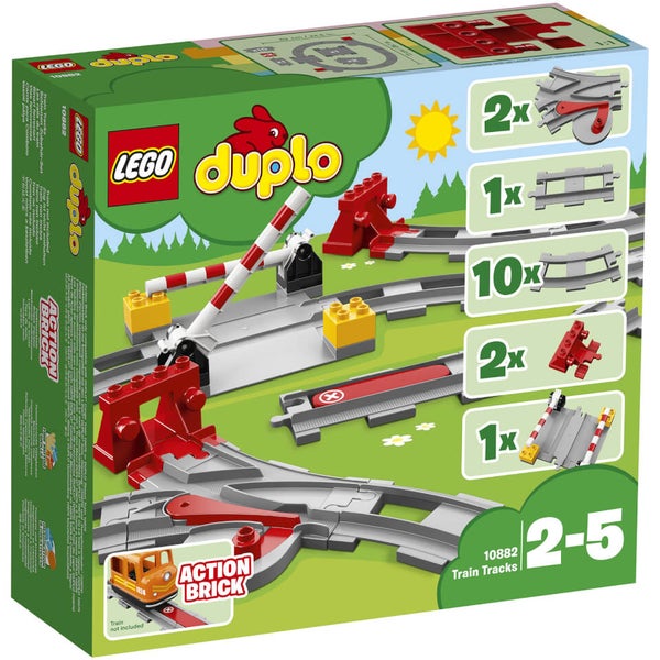 LEGO DUPLO Town: Train Tracks Building Set (10882) Toys Zavvi UK