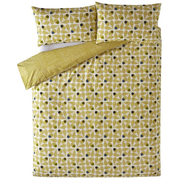 Orla Kiely Acorn Cup Duvet Cover Olive TheHut