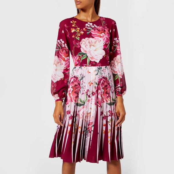 Esperan serenity contrast pleat dress new arrivals