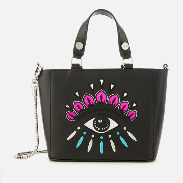 KENZO Women's Eye Embroidery Tote Bag Black Free UK Delivery Available