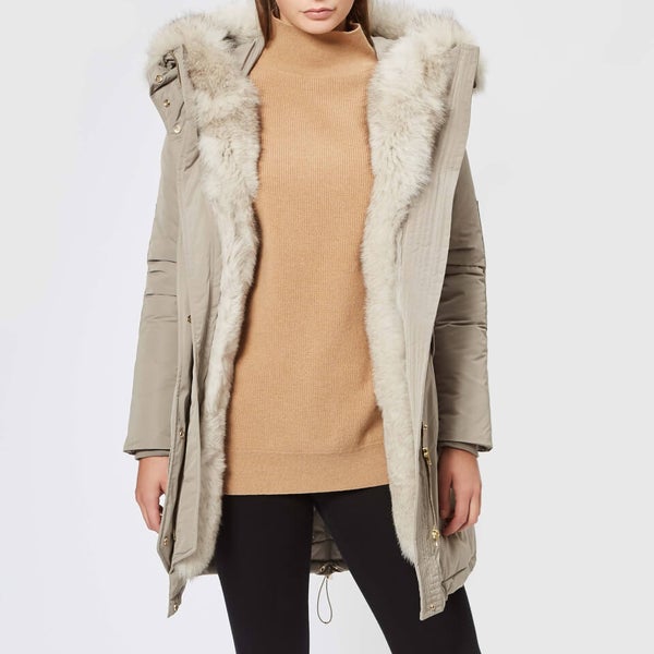 Woolrich Women s Military Parka Fox Coffee Liqour TheHut