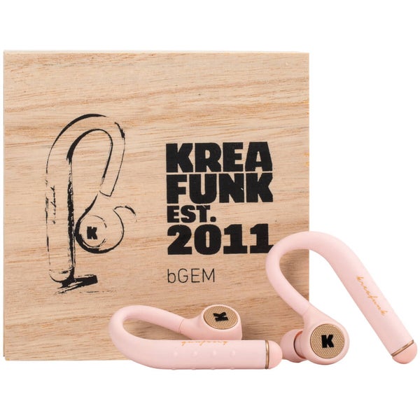 Kreafunk bGEM Bluetooth Wireless In Ear Headphones Dusty Pink TheHut