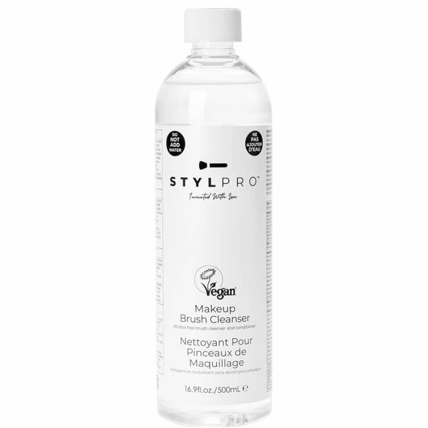 StylPro Make Up Brush Cleansing Solution 500ml LOOKFANTASTIC
