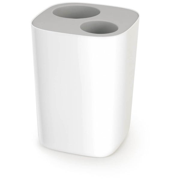 Joseph Joseph Split Bathroom Waste Separation Bin White/Grey