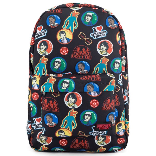 Loungefly Stranger Things Sticker Print Backpack Merchandise - Zavvi UK