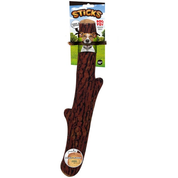 Plubber Novelty Dog Toy Stick IWOOT UK