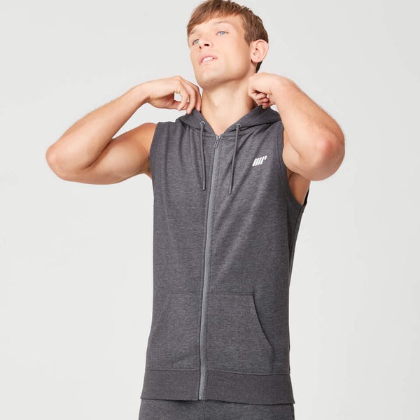 Men's TruFit Sleeveless Hoodie Charcoal Marl MYPROTEIN™