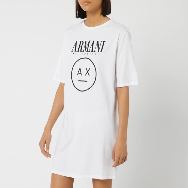 ワンピース ARMANI EXCHANGE Woman Dress White XW000378AF10354 U0002 Armani Exchange Women's Stretch Corduroy Sleeveless A-Line