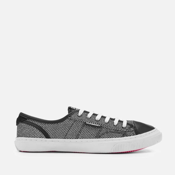 silver superdry trainers