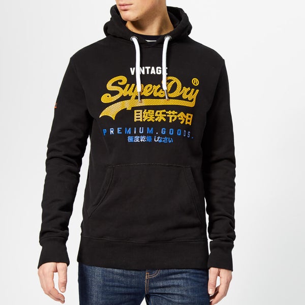 Superdry Men s Premium Goods Tri Infill Hoody Black TheHut