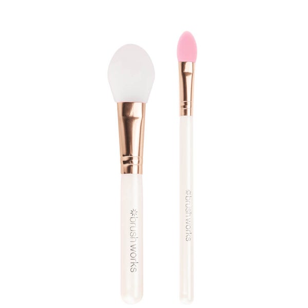 brushworks Silicone Face Mask Applicators (Set of 2) LOOKFANTASTIC