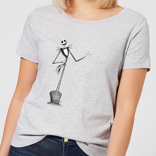 Nightmare Before Christmas Jack Skellington Full Body Women’s T-Shirt – Grey
