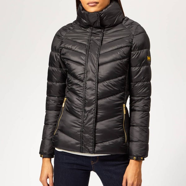 Barbour International Women s Camier Quilted Coat Black TheHut