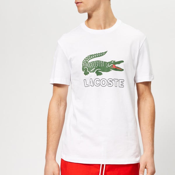 Lacoste Men's Large Logo T-Shirt - White | TheHut.com
