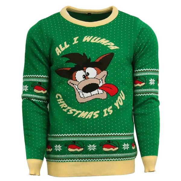 Official Crash Bandicoot Christmas Jumper / Ugly Sweater - UK L / US M