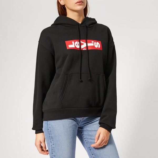 Levi s Women s Graphic Unbasic Hoodie Lazy Tab Hoodie Black