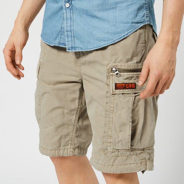Superdry Men s Parachute Cargo Shorts Sand TheHut