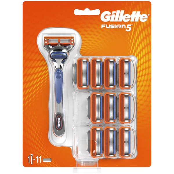 Gillette Fusion5 Razor + 11 Blades for Men Gillette UK