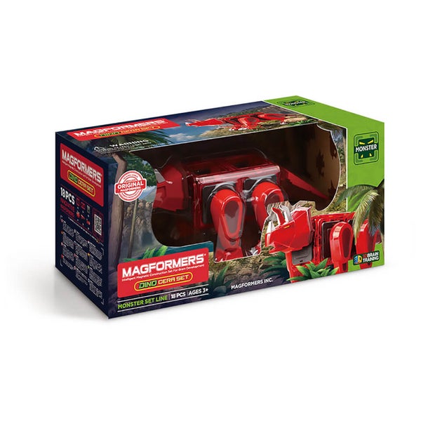 Magformers Dino Cera Set 18 Pieces TheHut