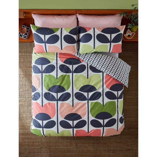 Orla Kiely Climbing Rose Duvet Cover Rose TheHut